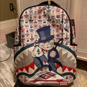 Sprayground Monopoly Backpack - Red, Blue, White